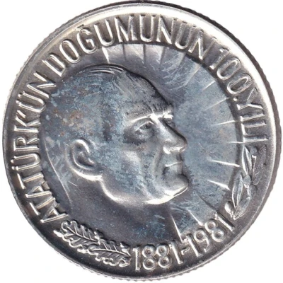 1 Lira Atatürk back