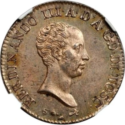 1 Lira - Ferdinando III front