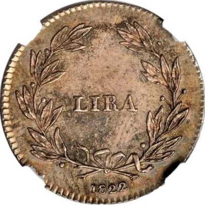 1 Lira - Ferdinando III back