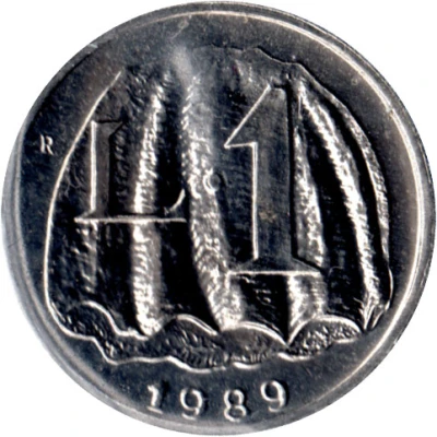 1 Lira Monte Titano back