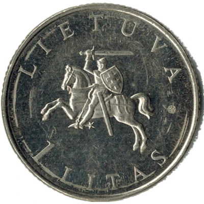 1 Litas Vilnius European Capital front