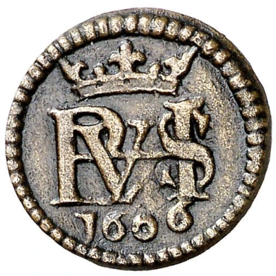 1 Maravedi - Philip III monogram front