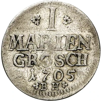 1 Mariengroschen - Frederick I back