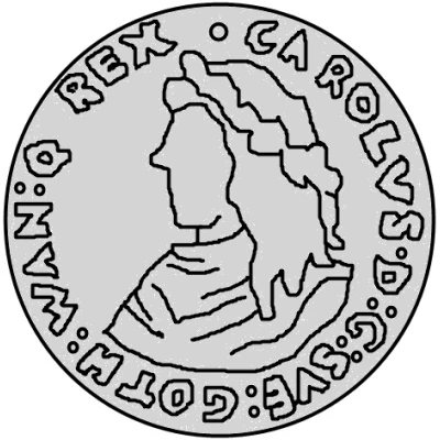 1 Mark - Carl XI front