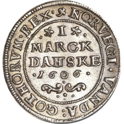 1 Mark Dansk - Christian IV back