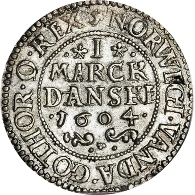 1 Mark Dansk - Christian IV back