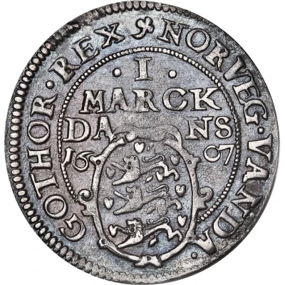 1 Mark Dansk - Christian IV back