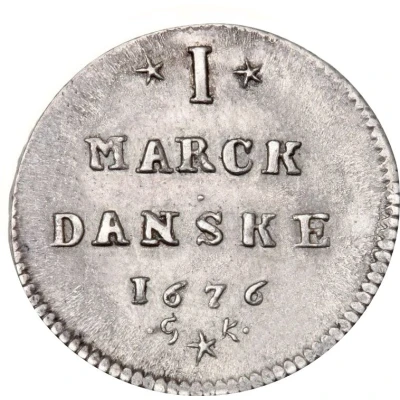 1 Mark Dansk - Christian V back