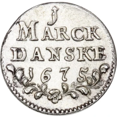 1 Mark Dansk - Christian V back