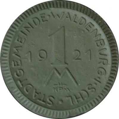 1 Mark - Waldenburg / Schlesien front