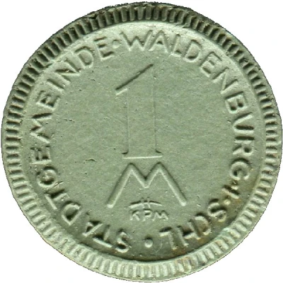 1 Mark - Waldenburg / Schlesien front