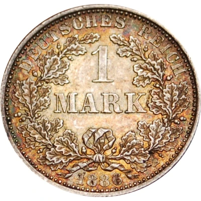 1 Mark - Wilhelm I type 1 - large shield back