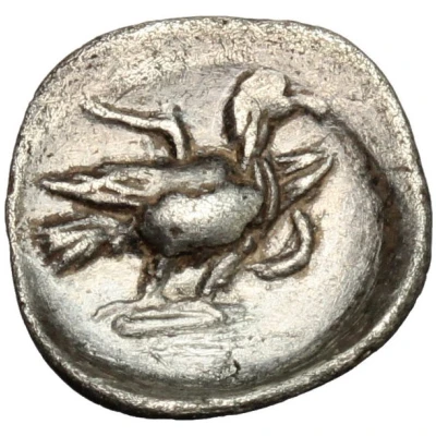 1 Obol Without legend; closed wings 280 BC - 275 BC back