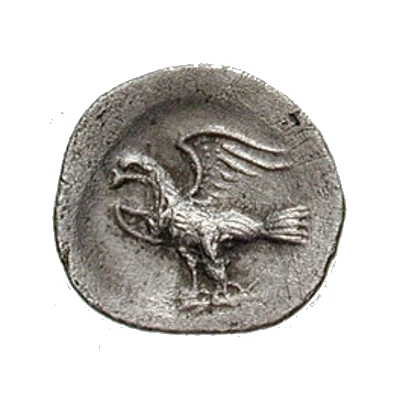 1 Obol Without legend; open wings; facing left 280 BC - 275 BC back