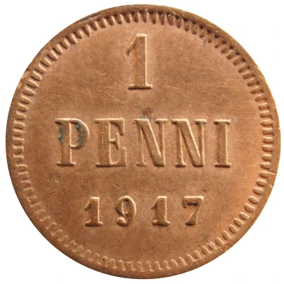 1 Penni Civil War Coinage back