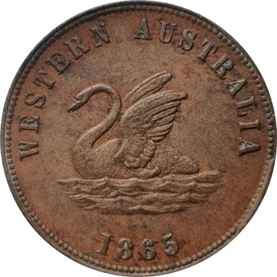 1 Penny - Alfred Davies, Pawnbroker Fremantle; Western Australia front