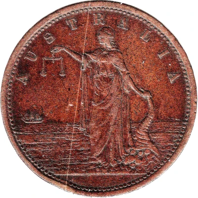 1 Penny - Alfred Taylor Adelaide; South Australia ND front