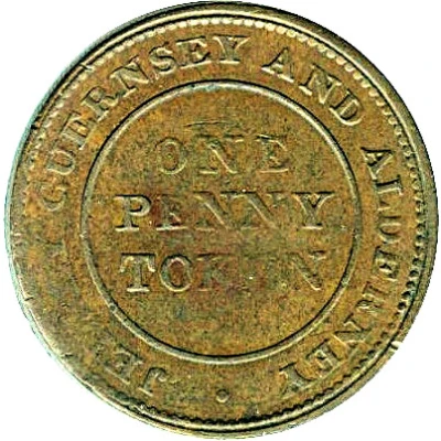 1 Penny Bank Token ND back