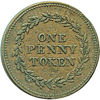 1 Penny Bank Token ND back