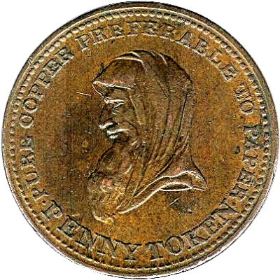 1 Penny Bank Token front