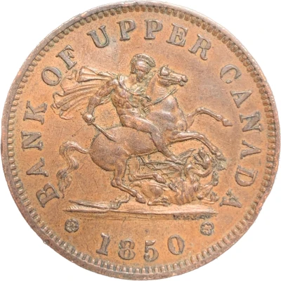 1 Penny - Bank of Upper Canada front