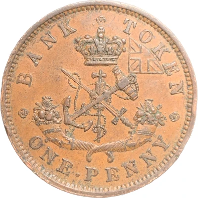 1 Penny - Bank of Upper Canada back