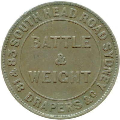 1 Penny - Battle & Weight Sydney; New South Wales ND front