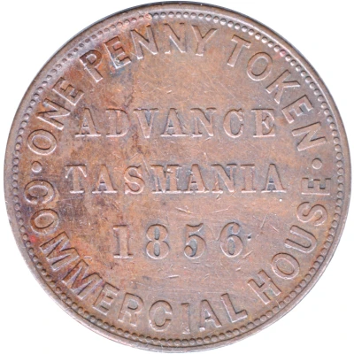 1 Penny - Brickhill, Joseph Campbell Town; Tasmania front