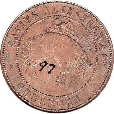 1 Penny - Davies Alexander and Co Goulburn; New South Wales ND front