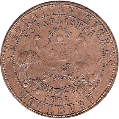 1 Penny - Davies Alexander and Co Goulburn; New South Wales ND back