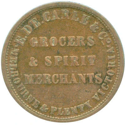 1 Penny - De Carle, E and Co Melbourne & Plenty; Victoria ND front