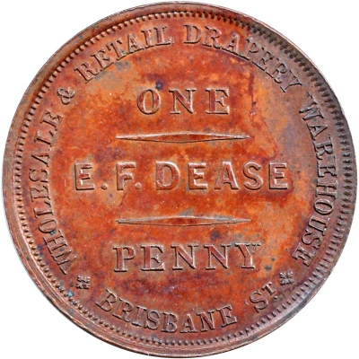 1 Penny - E.F. Dease (Launceston; Tasmania) ND front