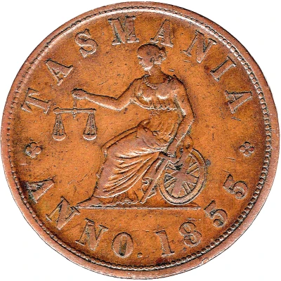 1 Penny - Edw.De Carle and Co Melbourne; Tasmania back