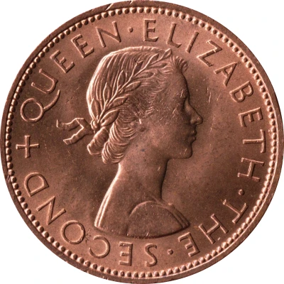 1 Penny - Elizabeth II 1st portrait front