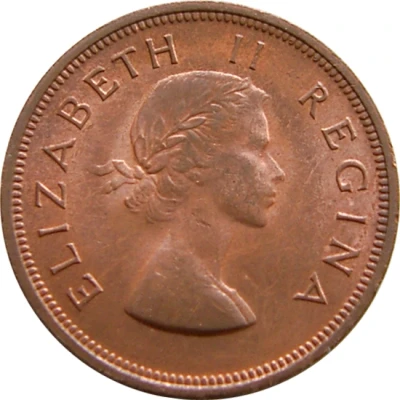 1 Penny - Elizabeth II 1st portrait front