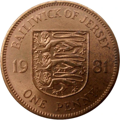 1 Penny - Elizabeth II 2nd portrait back