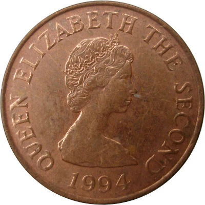 1 Penny - Elizabeth II 2nd portrait front