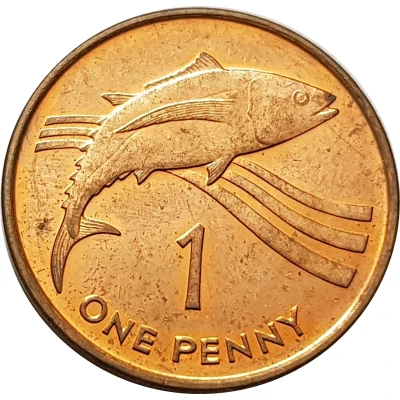 1 Penny - Elizabeth II 3rd portrait back