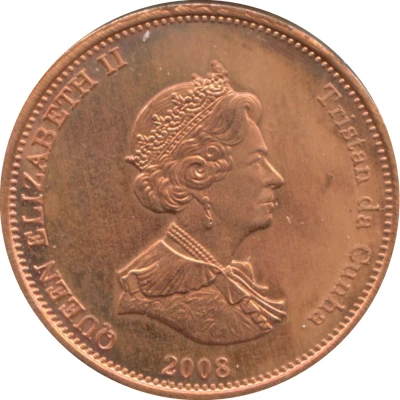 1 Penny - Elizabeth II 4th portrait; St. Helena Dependency front