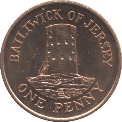 1 Penny - Elizabeth II 4th portrait back