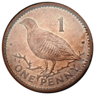 1 Penny - Elizabeth II Barbary Partridge; magnetic back