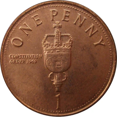 1 Penny - Elizabeth II Mace of the House of Assembly back