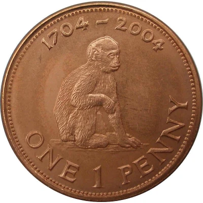 1 Penny - Elizabeth II Occupation back