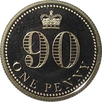 1 Penny - Elizabeth II Queen's 90th Birthday back