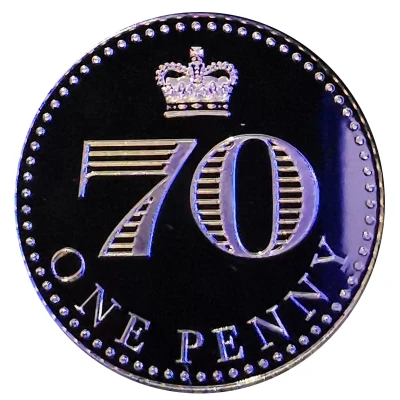 1 Penny - Elizabeth II The platinum jubilee penny back