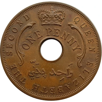 1 Penny - Elizabeth II front