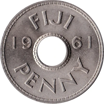 1 Penny - Elizabeth II back