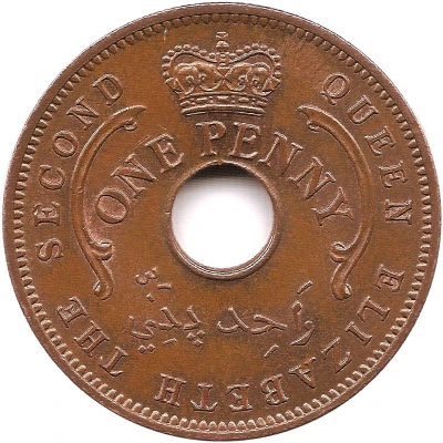 1 Penny - Elizabeth II front