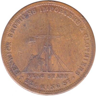 1 Penny - Fenwick Brothers Melbourne; Victoria ND back