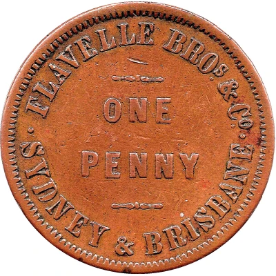 1 Penny - Flavelle Bros and Co Sydney and Brisbane; New South Wales ND back